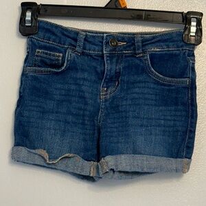 Denim Blue Girls's Shorts